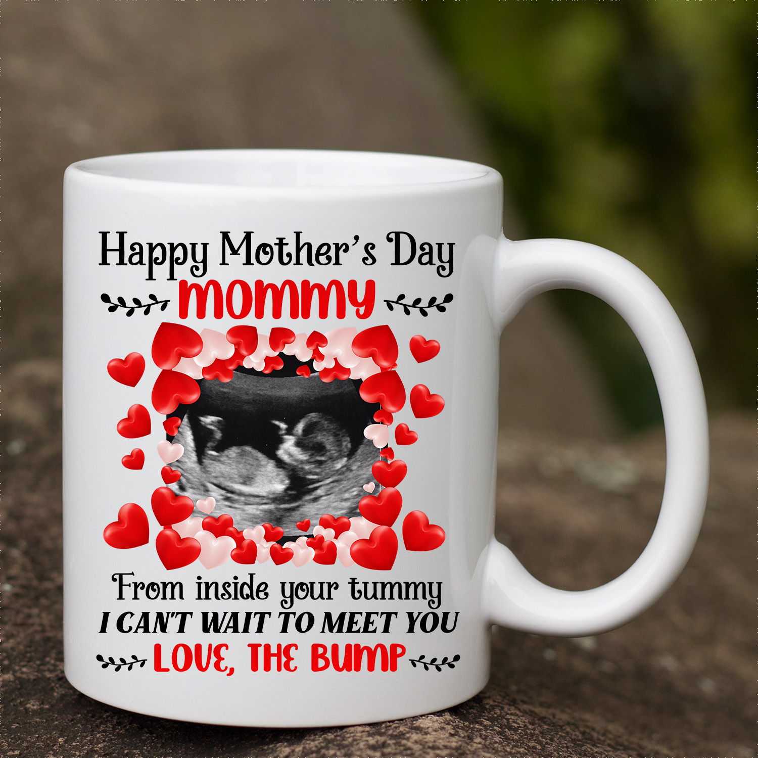 1VT. Happy Mother's Day Mommy Custom mug mockup3