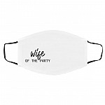 Wife Mask, White, Cloth Face Cover – Medium/Large