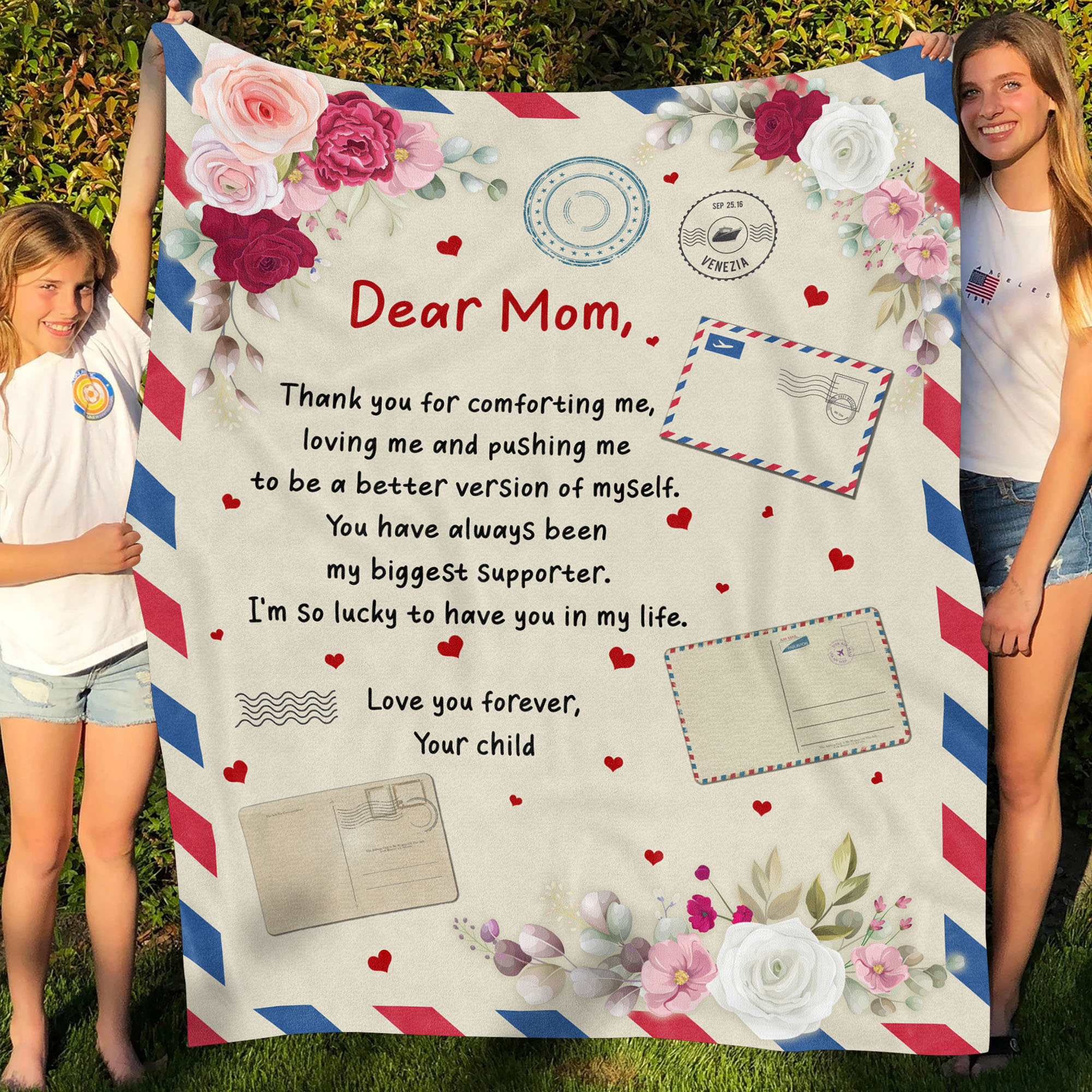 8VT. Dear Mom Thank You For Comforting blanket mockup