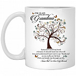 I'm glad mug, White, 11 oz. White Mug