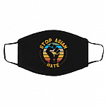 stop asian hate, Black, Cloth Face Cover – Medium/Large stop asian hate, Black, Cloth Face Cover – Medium/Large