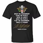 Thomas Jefferson Liberty Tyranny 2nd Second Amendment Rights Patriotic American T-shirt, Black, Unisex T-Shirt Thomas Jefferson Liberty Tyranny 2nd Second Amendment Rights Patriotic American T-shirt, Black, Unisex T-Shirt