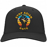 Stop Hat, Black, Twill Cap