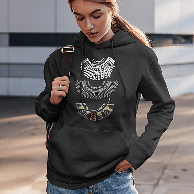 Alternative view of Ruth Bader Ginsburg Feminist - RBG Women History Month Hoodie - Sweatshirt