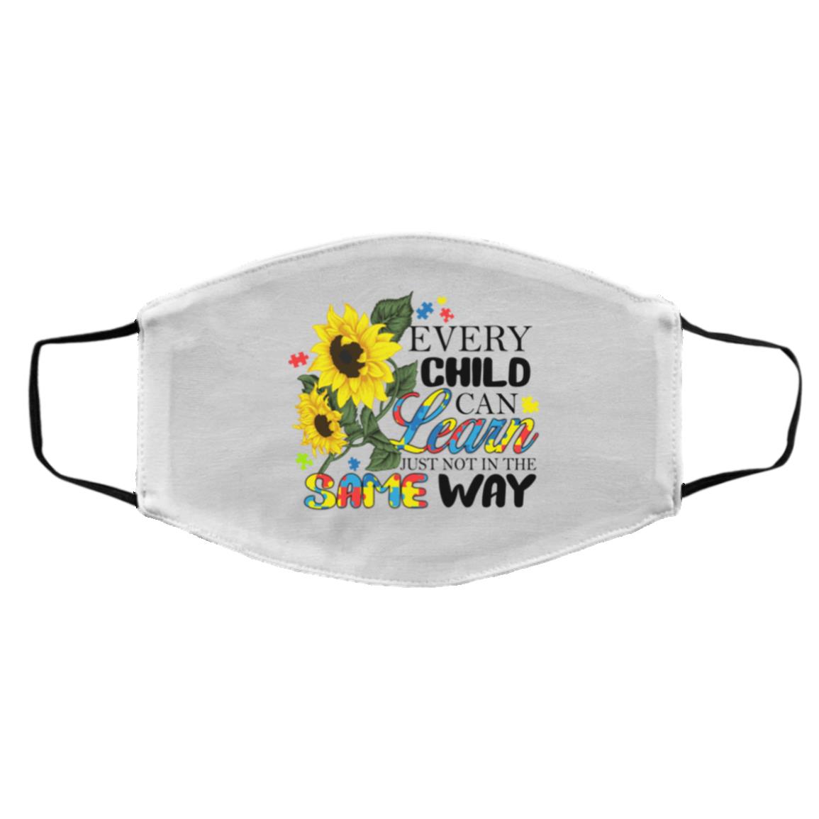 Every Child mask, White, Cloth Face Cover – Medium/Large Every Child mask, White, Cloth Face Cover – Medium/Large