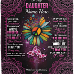 Personalized to My Daughter Whenever You Feel Overwhelmed - Gift from Mom Fleece Blanket - Mink Sherpa Blanket, White, Cozy Plush Fleece Blanket - 50x60 Personalized to My Daughter Whenever You Feel Overwhelmed - Gift from Mom Fleece Blanket - Mink Sherpa Blanket, White, Cozy Plush Fleece Blanket - 50x60