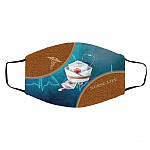 Nurse Life, White, Cloth Face Cover – Medium/Large Nurse Life, White, Cloth Face Cover – Medium/Large