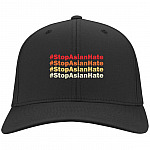 Stop Asian Hate Retro HAT, Black, Twill Cap