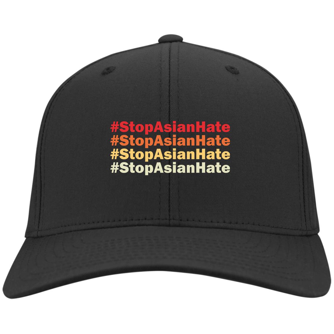 Stop Asian Hate Retro HAT, Black, Twill Cap