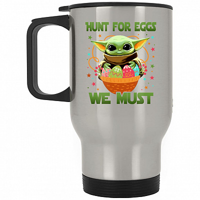 14 oz. Silver Travel Mug