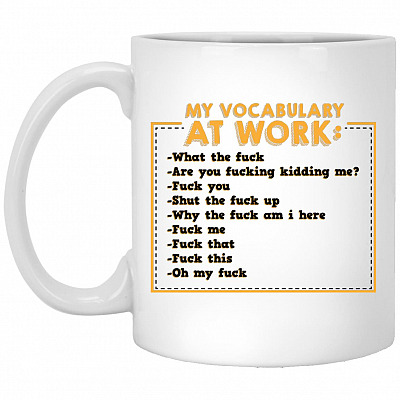 My vocab mug, White, 11 oz. White Mug