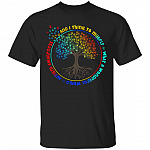 And I Think To Myself What A Wonderful World T-shirt - Autism Awareness Shirt - Youth Tee, Black, Unisex T-Shirt