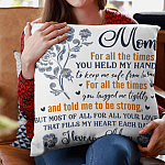 Gift for Mom Your Love Fills My Heart Throw Pillow - Indoor Cushion - Sofa Home Decor
