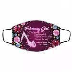 February Girl Hated, White, Cloth Face Cover – Medium/Large