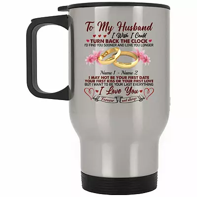 14 oz. Silver Travel Mug