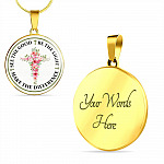 See The Good Be The Light Make The Difference Circle Pendant Necklace - Circle Luxury Necklace (Gold Plated) See The Good Be The Light Make The Difference Circle Pendant Necklace - Circle Luxury Necklace (Gold Plated)