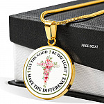 See The Good Be The Light Make The Difference Circle Pendant Necklace - Circle Luxury Necklace (Gold Plated) See The Good Be The Light Make The Difference Circle Pendant Necklace - Circle Luxury Necklace (Gold Plated)