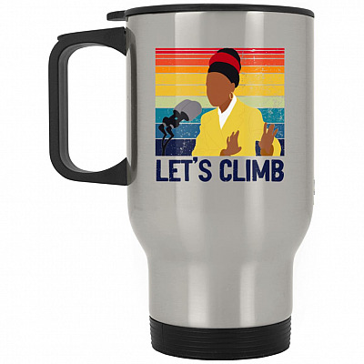 14 oz. Silver Travel Mug