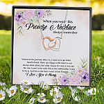 1HP. Promise Necklace Interlocking Hearts Necklace 7