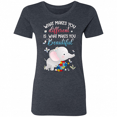 What Makes You, Vintage Navy, Premium Ladies T-Shirt