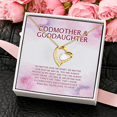Godmother And Goddaughter Forever Love Pendant Necklace - Godmother & Goddaughter Gift