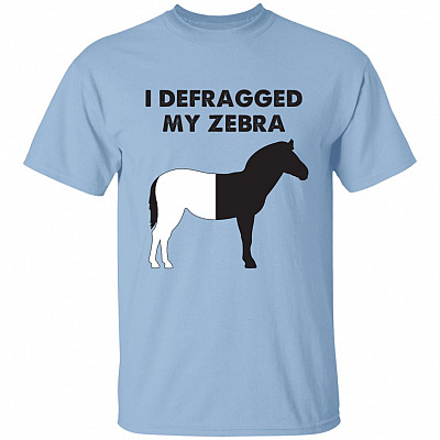 zebra, Light Blue, Unisex T-Shirt