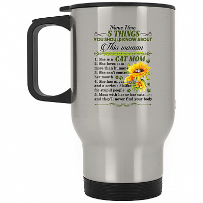 14 oz. Silver Travel Mug