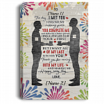 Personalized Gay Couple Lgbt The Day I Met You I Found My Missing Piece Framed Canvas - Unframed Poster, White, 0.75'' Framed Canvas