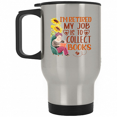 14 oz. Silver Travel Mug