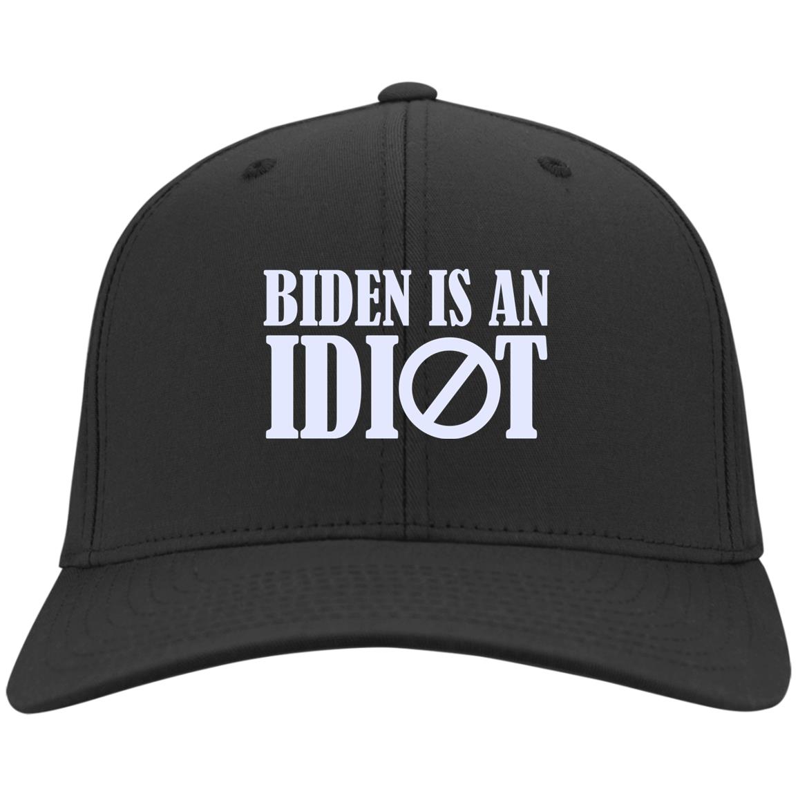 Biden Is An Idiot Pro Trump Twill Cap, Black, Twill Cap