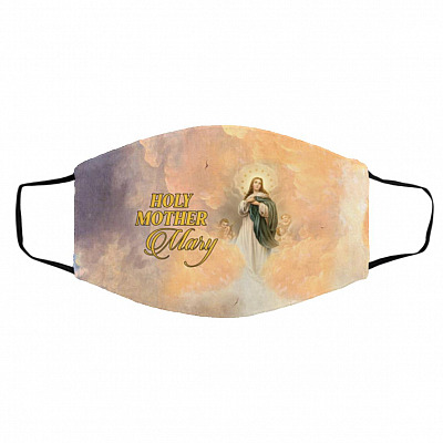 Holy Mask, White, Cloth Face Cover – Medium/Large