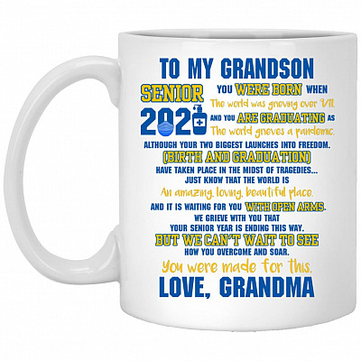 Senior 2021 mug, White, 11 oz. White Mug