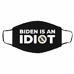 Idiot Mask, Black, Cloth Face Cover – Medium/Large