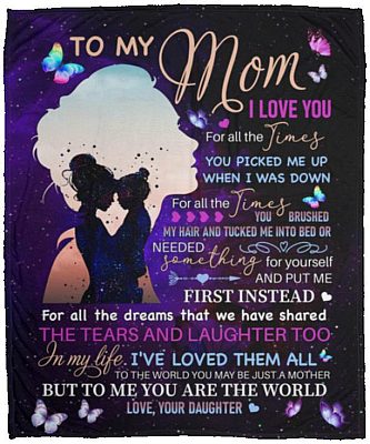 Silhouette To My, White, Cozy Plush Fleece Blanket - 50x60