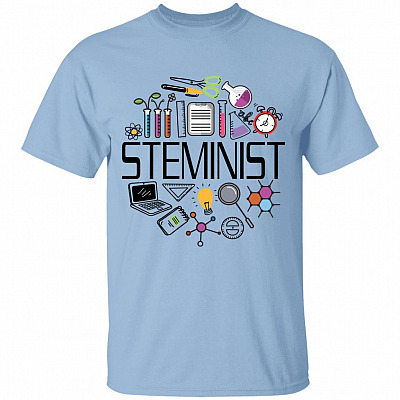 steminist tee, Light Blue, Unisex T-Shirt