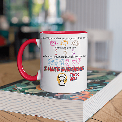 Alternative view of I Don't Care What Color Your Skin Is Accent Mug