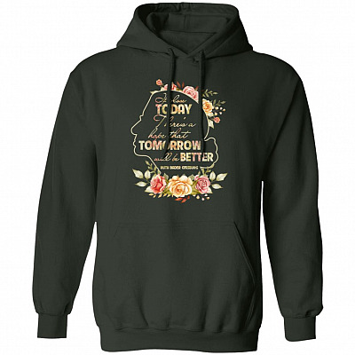 Ruth Bader Hoodie, Forest Green, Hoodie