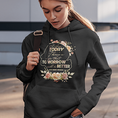 Alternative view of Ruth Bader Ginsburg Tomorrow Will Be Better - Feminist Women History Month Hoodie - Sweatshirt