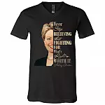 hilary tee, Black, V-Neck T-Shirt