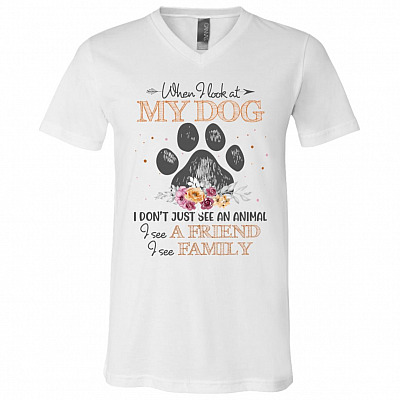 3005 Unisex Jersey SS V-Neck T-Shirt, White, V-Neck T-Shirt