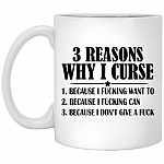 curse mug, White, 11 oz. White Mug