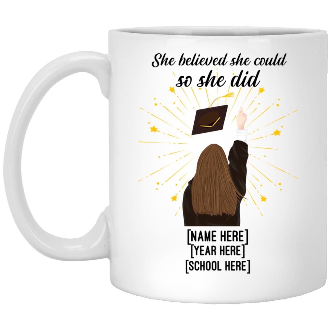 Personalized Grand 2, White, 11 oz. White Mug