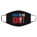 Biden Is an Idiot Biden Is Not My President Washable Reusable Custom Printed Cloth Face Mask Cover, Black, Cloth Face Cover – Medium/Large Biden Is an Idiot Biden Is Not My President Washable Reusable Custom Printed Cloth Face Mask Cover, Black, Cloth Face Cover – Medium/Large