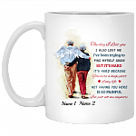 Personalized Husband Memorial Remembrance Gift - the Day I Lost You Ceramic Coffee Mug - Beer Stein, White, 11 oz. White Mug