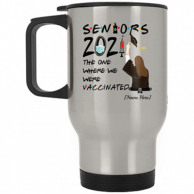 14 oz. Silver Travel Mug