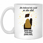 Personalized Graduation 2, White, 11 oz. White Mug