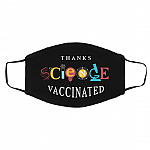 Thanks Science mask, White, Cloth Face Cover – Medium/Large