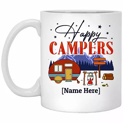 Personalized Happy mug, White, 11 oz. White Mug
