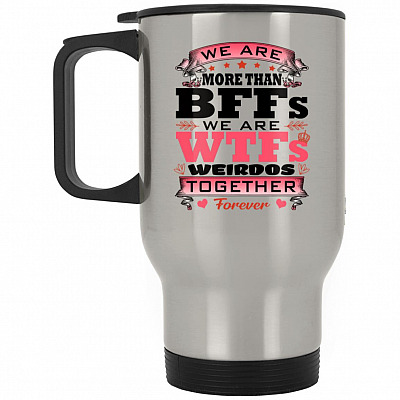 14 oz. Silver Travel Mug