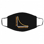 Political Mask, Black, Cloth Face Cover – Medium/Large